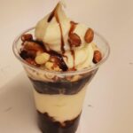 Desserts in New Liskeard. A photo of our parfait at Loaves and Fishes Family Kitchen in Temiskaming Shores.