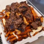 The Hamburger Loaded Poutine at Loaves and Fishes Family Kitchen food truck, providing restaurant food to Temiskaming Shores, New Liskeard, Engelhart, Cobalt, Thornloe, Earlton, Haileybury and surrounding areas.